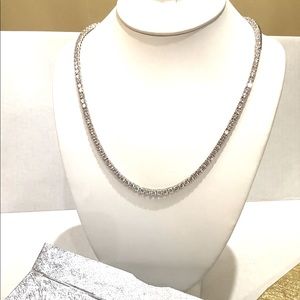 Stainless steel 1 row tennis chain 4mm 18inch